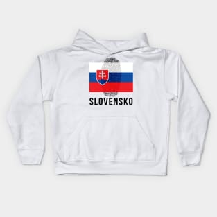 Slovakia Flag DNA Kids Hoodie